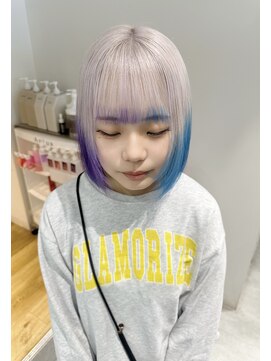 ノラ ウメダ(NORA UMEDA) 【chiaki】white designハイトーンデザインカラー髪質改善