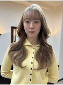 【新潟駅前】ミルクティーベージュ　ヨシンモリ　韓国ヘア