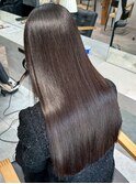ロング似合わせカットグレージュ韓国ヘア_ba579981