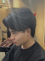 ブルニール 心斎橋(BLEUNIR) フェザーパーマ 軽め センターパート シャドウパーマ