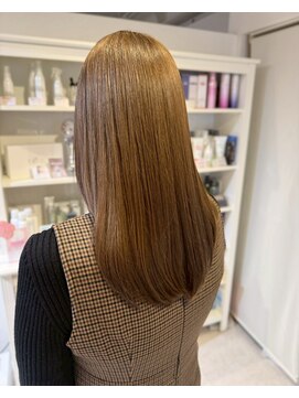 スペックホルダーミミ(Spec Holder mimi) とろける艶ベージュストレート