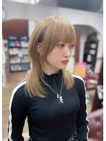 ハピネス 王寺店(Happiness)&nbsp;ミディアムレイヤー ハッシュカット フェイスレイヤー 奈良王寺