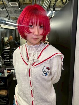 ヌル 神宮前店(Null) レッドカラー/ルーツカラー/ブリーチデザインカラー/レイヤー