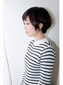 ショートバングのナチュラルショートヘア♪