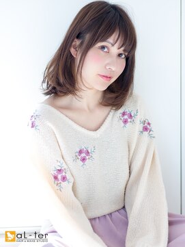 アルターリアン(aL ter LieN) 【aL-ter LieN TAKU】小顔カット☆フェミニン内巻きロブ 千葉