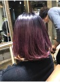 サロンドミルク原宿 タンバルモリピンクパープルグラデーション