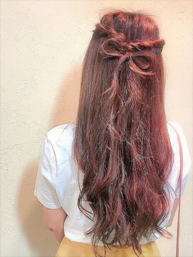 ココンヘアー(KOKON hair) シンプルリボンアレンジ