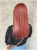 ピンク　ブリーチ＋オンカラー