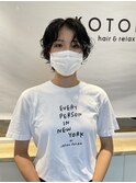 ハンサムショートパーマ