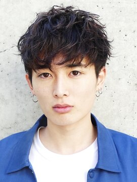 フィフスワン(fifth one) 波巻きパーマメンズパーマメンズヘアツーブロックツイストパーマ