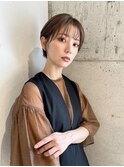 耳掛け簡単スタイリング/大人ショートボブ