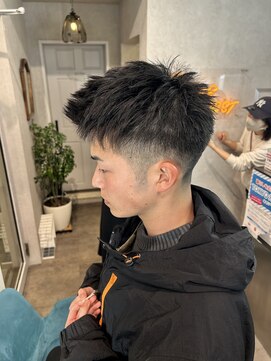 ゼスト クレス(ZEST Cres) 【立川CRES吉岡俊】メンズショート　骨格補正カット　フェード