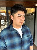 短髪/アップバング/ツーブロック