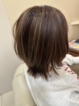 アンカー ヘアーワークス(ANCHOR hair works) マッシュウルフグレージュ