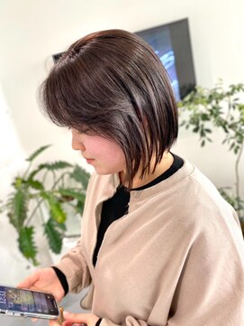 レフ(LEF) タッセルボブ/レイヤー/ラテカラー/カカオブラウン