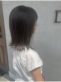 髪質改善トリートメントストレート外ハネ軽めミディアムボブ