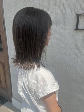 アミリー 成田東町店(Amily) 髪質改善トリートメントストレート外ハネ軽めミディアムボブ