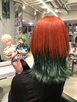 トーキョー オタクヘアー(TOKYO OTAKU HAIR)&nbsp;ヒロアカ 爆豪勝己 緑谷出久 推しカラー インナーカラー