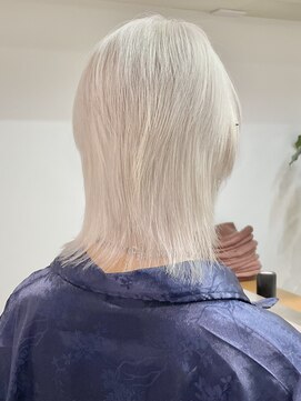 ミーム 原宿 表参道(meme) !ダブルカラーハイトーンケアブリーチホワイトカラー＃原宿