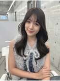 透明感グレージュカラー/韓国くびれヘア/顔周りカット/表参道