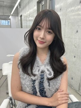 フォンズ(FONS) 透明感グレージュカラー/韓国くびれヘア/顔周りカット/表参道