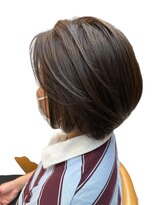 クオリス 上板橋店(QUALIS) 愛されショートボブ艶髪くびれレイヤーミルクティーベージュ