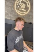 MEN’S HAIR /ブルーブラック/バーストフェード　S