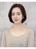 20代30代ナチュラルくびれボブ毛先パーマ艶感結べるボブ