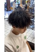 20代30代韓流☆シャドウパーマ　ラウンドマッシュ