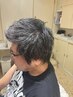メンズカット+カラー（白髪染め可）+眉カット
