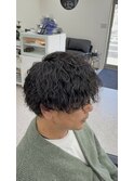 波巻きパーマ