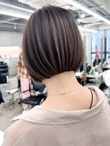 ヘアサロン リボーン(Hair salon Reborn)&nbsp;王子ボブ白髪ぼかしハイライトショートボブカット20代30代40代