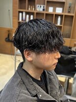 アトラクト バイ ラック 津田沼(Attract by LUCK)&nbsp;波巻きパーマ/津田沼/メンズパーマ/メンズ/ブリーチ