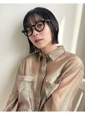 ぱつっとボブ