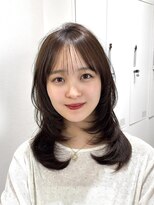 ロンドグロワール 大宮(Lond Gloire)&nbsp;ハッシュレイヤー/ミルクティーベージュ/韓国巻き/顔周りカット