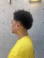 バーバースタジオユー(Barber studio u.) アフロ風パーマ