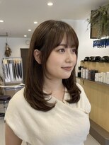 チオ(Chio)&nbsp;【富山】シースルーバングの清楚なミディアムスタイル