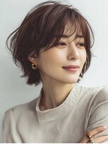 ハーツ 青山表参道店(Heart's) 白髪ぼかし脱白髪染め似合わせショートボブ40代50代60代