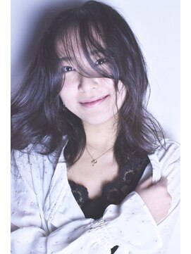 ジールヤマグチ 朝霧駅前店 《谷口的》ポジティブな黒染めとシースルーな前髪☆ 白髪ぼかし