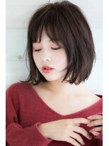 リル 7F 銀座(Rire)&nbsp;【Rire-リル銀座-】ひし形シルエットちょっと長めのエアリーボブ