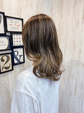 セプトヘア(sept hair) バレイヤージュカラー