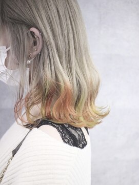 ディア(.eer) 【.eer/ディア】毛先（裾）アクセントデザインカラー/担当：中山