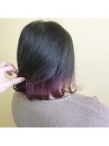 ヘアーサロン リベット(hair salon Libett)&nbsp;【☆】カシスカラーボブ　黒髪