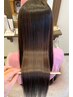 【絹艶シルクTR】超高濃度水素髪質整形ストレート&カラー+カット+マーブ