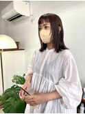 20代30代40代大人かわいい前下がり外ハネボブ