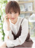 大人可愛いシースルーバングマッシュショートc5浦和20代30代40代