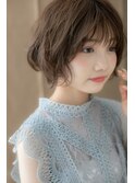 大人可愛いくせ毛風美髪AラインボブショートY越谷10代20代30代