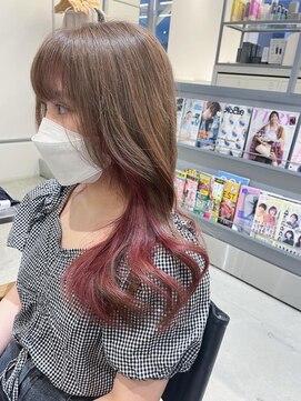ザスカイ(THE SKY) インナーピンク#髪質改善カラー