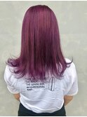20代30代40代ダブルカラー透明感毛先パーマ肩ライン外ハネ
