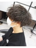 刈り上げマッシュパーマ